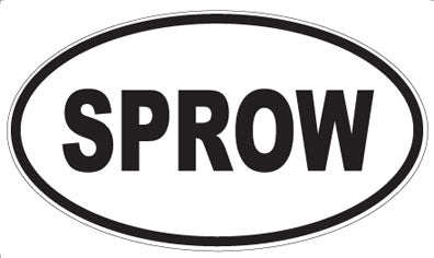 SPROW - Oval Sticker