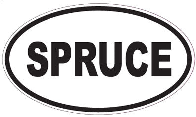 SPRUCE - Oval Sticker