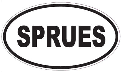 SPRUES - Oval Sticker