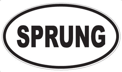 SPRUNG - Oval Magnet