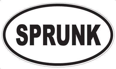 SPRUNK - Oval Sticker