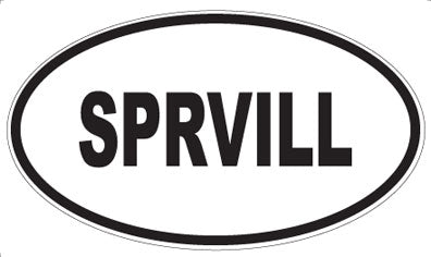 SPRVILL - Oval Magnet