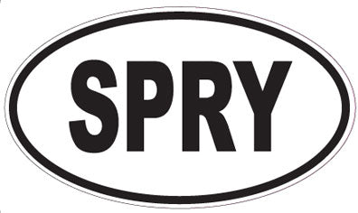 SPRY - Oval Sticker