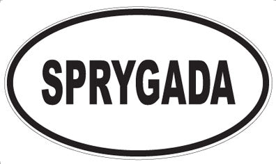 SPRYGADA - Oval Magnet