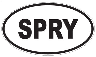 SPRY - Oval Magnet