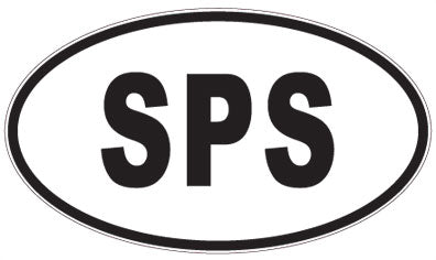 SPS - 3 Letter Initials Oval Magnet