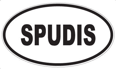 SPUDIS - Oval Sticker