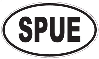 SPUE - Oval Sticker