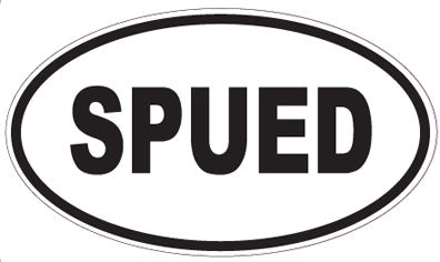 SPUED - Oval Sticker