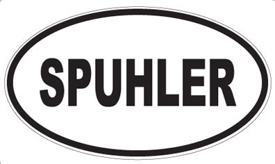 SPUHLER - Oval Sticker