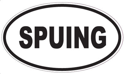 SPUING - Oval Sticker