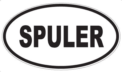 SPULER - Oval Sticker