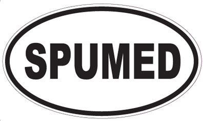 SPUMED - Oval Sticker