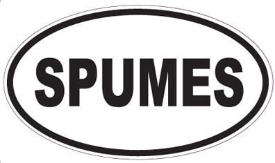 SPUMES - Oval Sticker