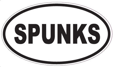 SPUNKS - Oval Sticker