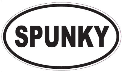 SPUNKY - Oval Sticker