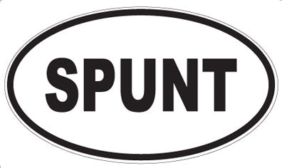 SPUNT - Oval Sticker