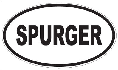 SPURGER - Oval Sticker