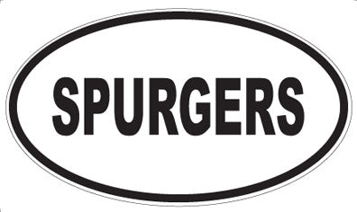 SPURGERS - Oval Sticker