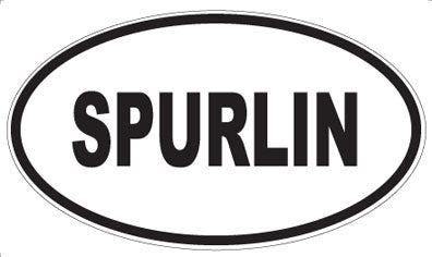 SPURLIN - Oval Sticker