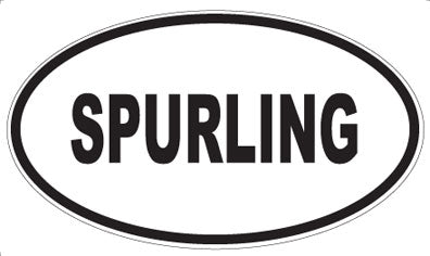 SPURLING - Oval Sticker