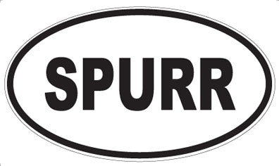 SPURR - Oval Sticker