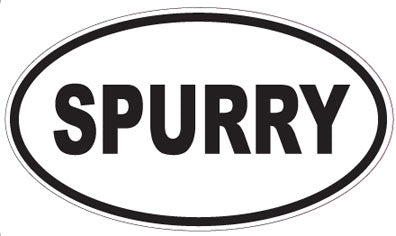 SPURRY - Oval Sticker