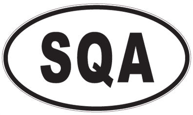 SQA - 3 Letter Initials Oval Magnet