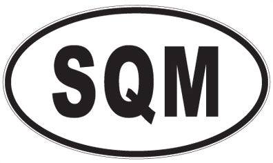 SQM - 3 Letter Initials Oval Magnet