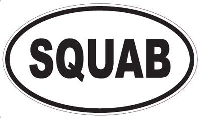 SQUAB - Oval Sticker
