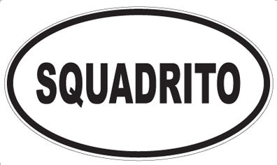 SQUADRITO - Oval Sticker