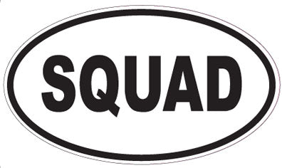SQUAD - Oval Magnet