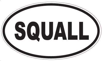 SQUALL - Oval Sticker