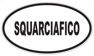 SQUARCIAFICO - Oval Magnet