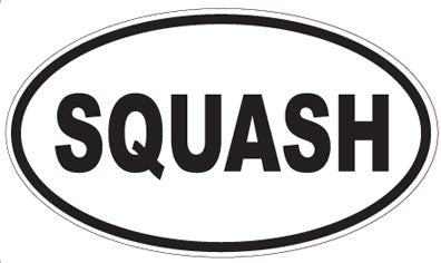 SQUASH - Oval Sticker
