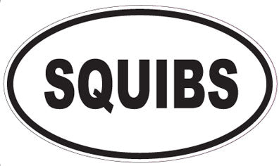 SQUIBS - Oval Sticker
