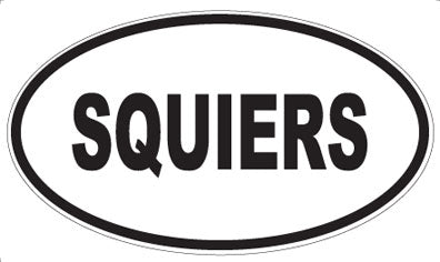 SQUIERS - Oval Sticker