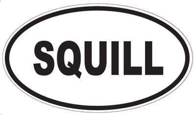 SQUILL - Oval Sticker