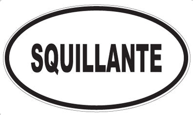SQUILLANTE - Oval Sticker