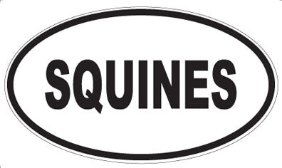 SQUINES - Oval Sticker