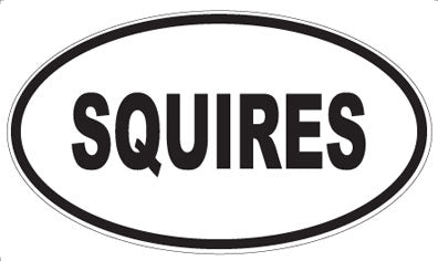 SQUIRES - Oval Sticker