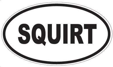 SQUIRT - Oval Sticker