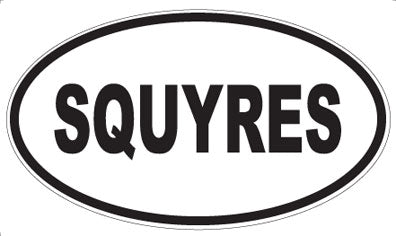 SQUYRES - Oval Magnet