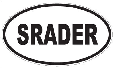 SRADER - Oval Magnet