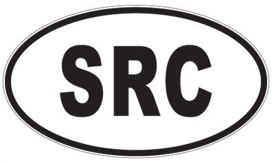 SRC - 3 Letter Initials Oval Magnet