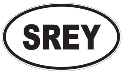 SREY - Oval Sticker