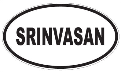 SRINVASAN - Oval Magnet