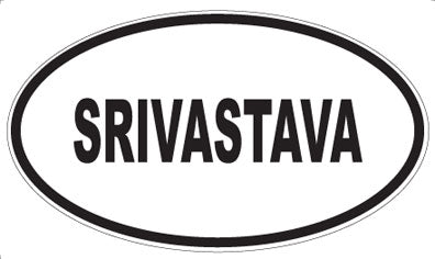 SRIVASTAVA - Oval Sticker