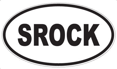 SROCK - Oval Sticker