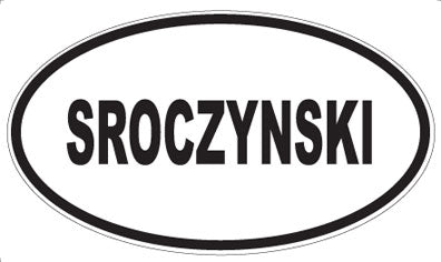 SROCZYNSKI - Oval Magnet